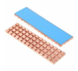 Dissipatore di calore in rame con cuscinetto termico per SSD NGFF 2280 (M.2), oro