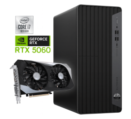 HP EliteDesk 800 G6 Tower - Intel Core i7-10a generazione - 32 GB di RAM - 1 TB SSD - Nvidia RTX 5060 - Win11 - PC da gioco