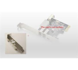 Staffa a basso profilo per scheda PCIe FireWire a 3+1 porte