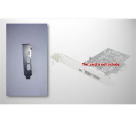 Staffa a basso profilo per scheda PCIe FireWire a 3 porte