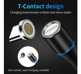 Cavo micro USB magnetico, 1 M 5 V 2,4 A
