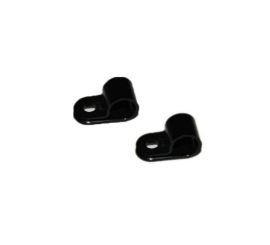 2 clip per cavi di tipo R con foro di montaggio per cavi 22 AWG max.16 pezzi