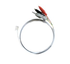 RJ11 maschio a 2 clip a coccodrillo e 1 cavo per test a becco d'anatra, 1,5 m