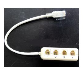 Adattatore di rete da RJ45 a RJ11 (da 1 a 4).