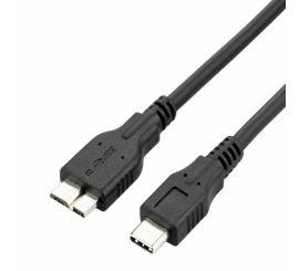 Cavo da USB-C a Micro USB 3.0 Tipo B (Micro BM/CM) Nero, 200 CM