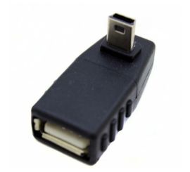 Adattatore USB A Femmina a Mini USB Maschio, angolo di 90°