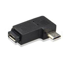 Adattatore Micro USB femmina-maschio, angolo di 90° a sinistra